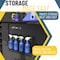 Koova Storage Rack, Steel, Black, 4.1 in W, 3.7 in H, 17 in L, Powder Coated KV-SPRAYB-4 - alternate 2